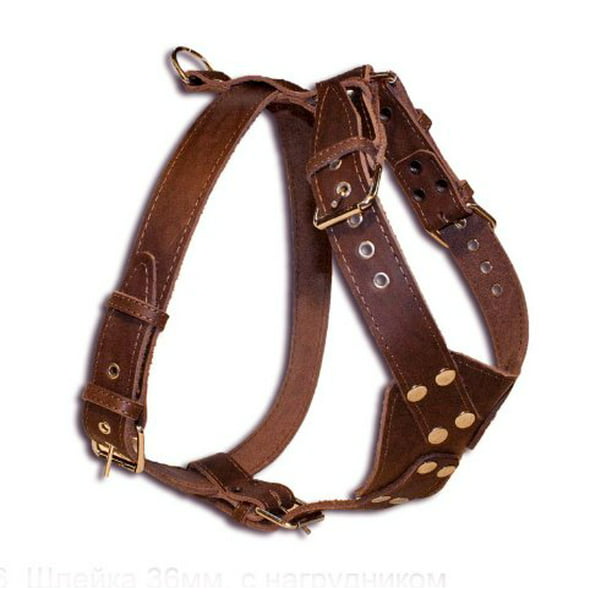 Best Genuine Leather Dog Harness Large Breed Heavy Duty Rottweiler Pitbull Boxer